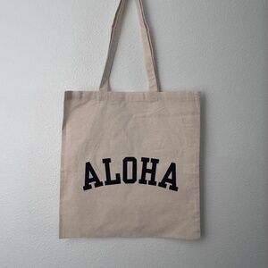 NWT // ALOHA Canvas Tote